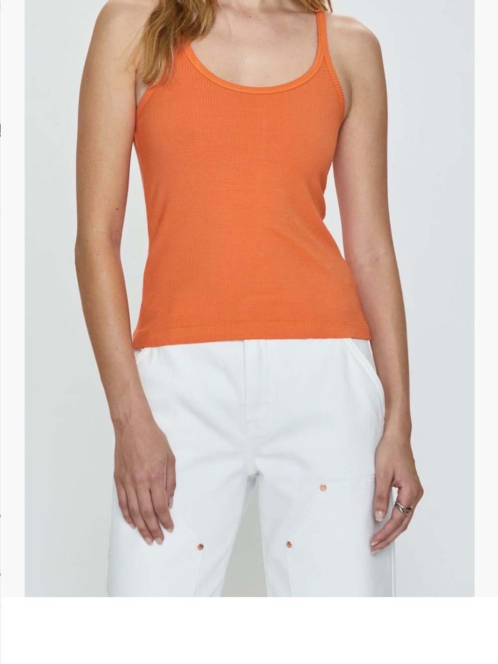 Paloma Rib Tank Classic Orange  Women's Medium